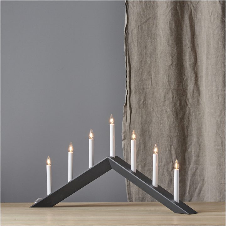 Lysestage Arrow Grafit Star Trading 36,00 cm høj – billede 7