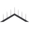 Lysestage Arrow Grafit Star Trading 36,00 cm høj – miniature 1
