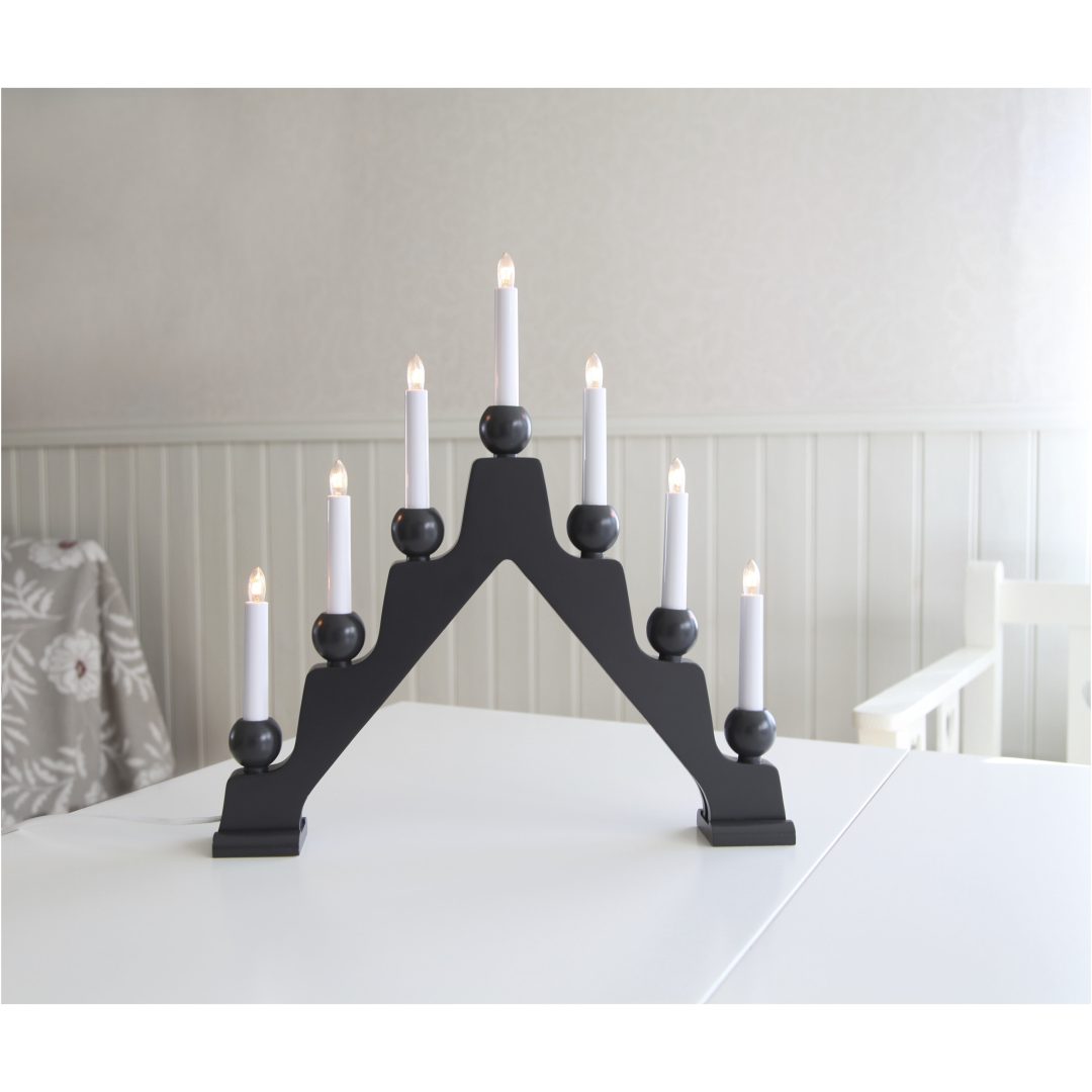 Lysestage Emma Grafit Star Trading – billede 4