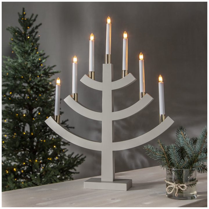 Lysestage Gillian Beige Star Trading – billede 5