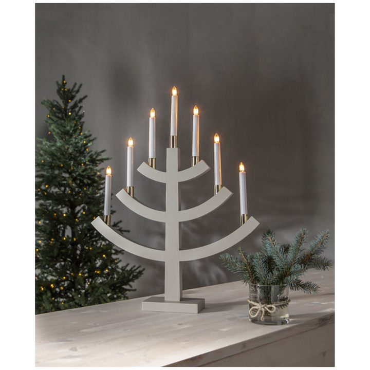Lysestage Gillian Beige Star Trading – billede 4