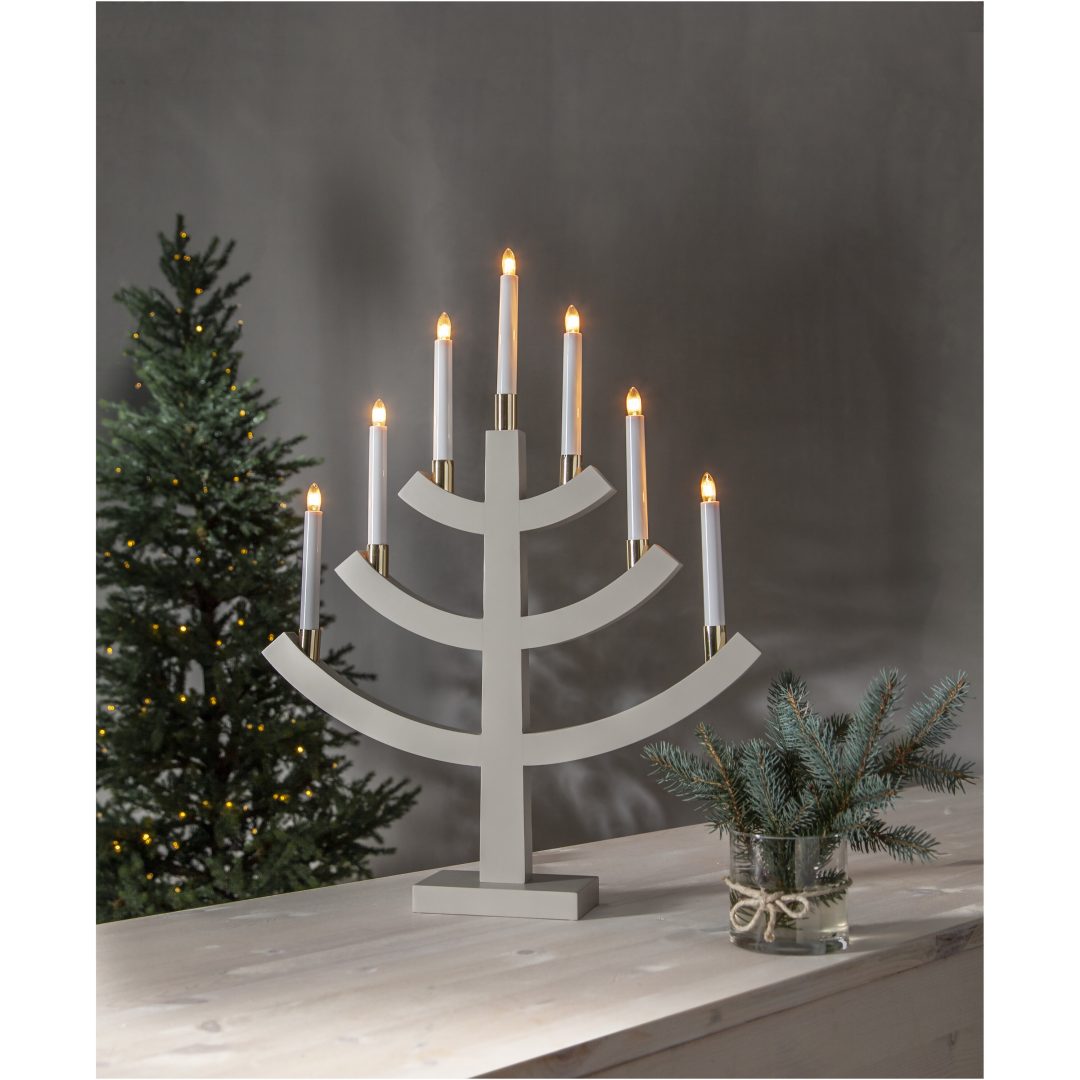 Lysestage Gillian Beige Star Trading – billede 3