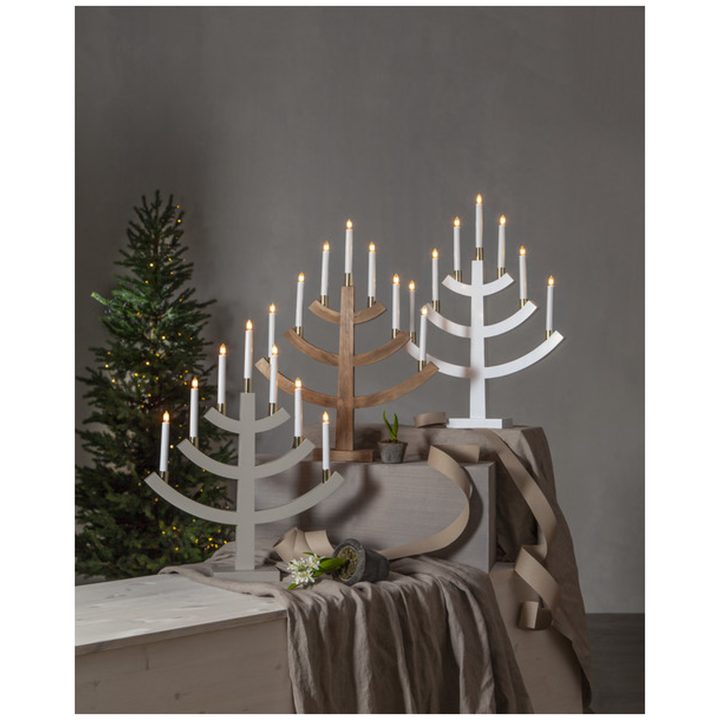 Lysestage Gillian Beige Star Trading – billede 3