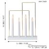 Lysestage Glossy Frame Hvid Star Trading – miniature 3