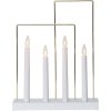 Lysestage Glossy Frame Hvid Star Trading – miniature 1