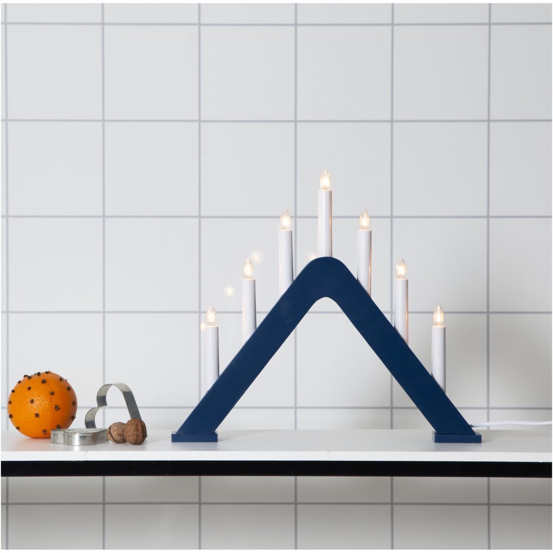 Lysestage Jarve Blå Star Trading – billede 3
