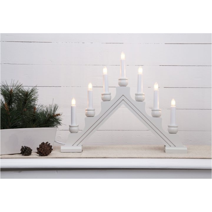 Lysestage Karin Hvid Star Trading 7 LED-Lys / Standard – billede 5