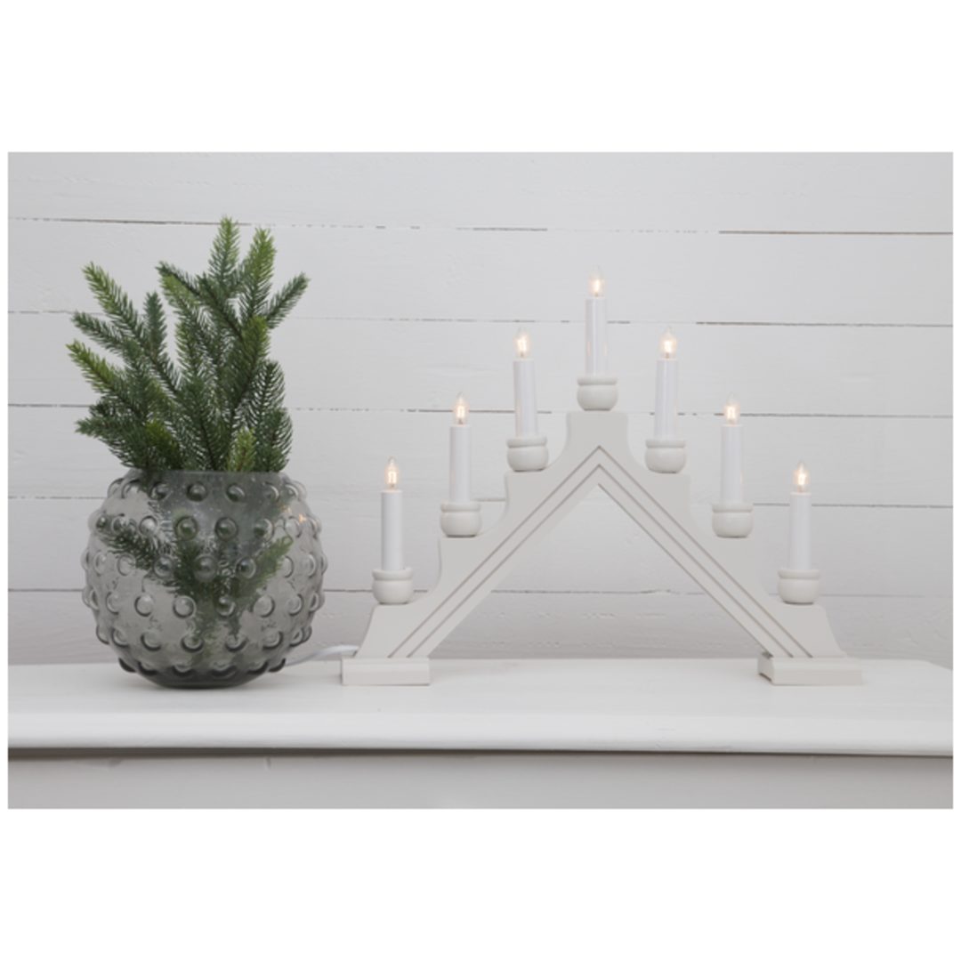 Lysestage Karin Hvid Star Trading 7 LED-Lys / Standard – billede 3