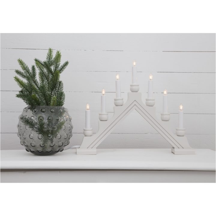 Lysestage Karin Hvid Star Trading 7 LED-Lys / Standard – billede 3