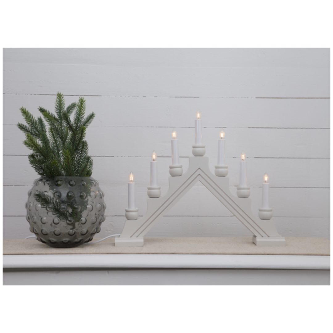 Lysestage Karin Hvid Star Trading 7 LED-Lys / Standard – billede 2