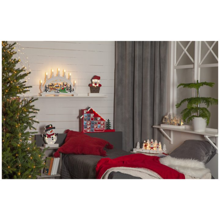 Lysestage Rudolf Multi Star Trading Hvid Gran – billede 6