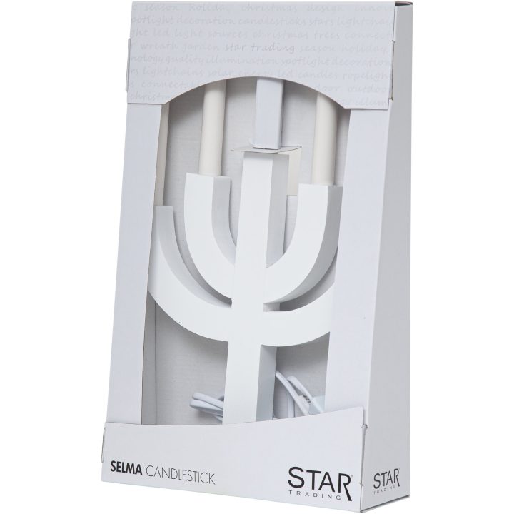 Lysestage Selma Hvid Star Trading – billede 7