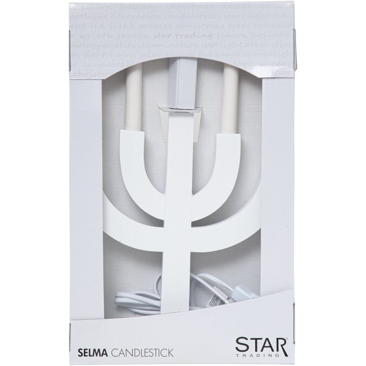 Lysestage Selma Hvid Star Trading – billede 6