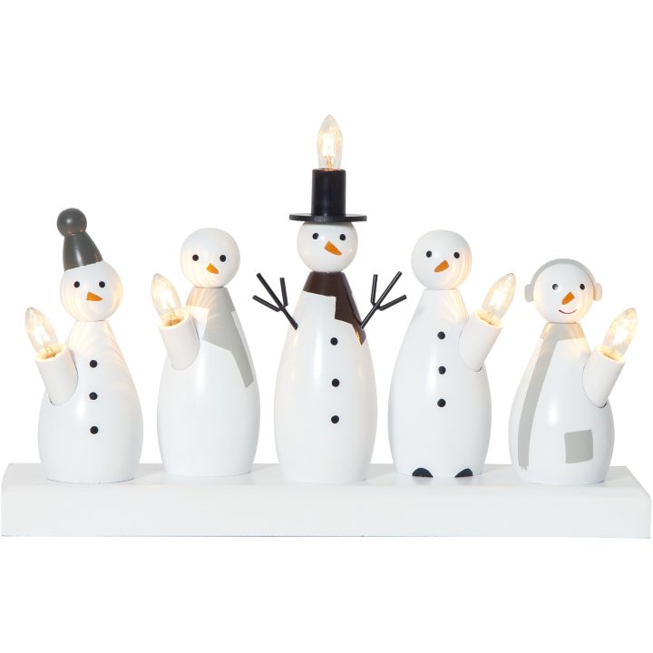 Lysestage Snowman Hvid Star Trading – billede 7