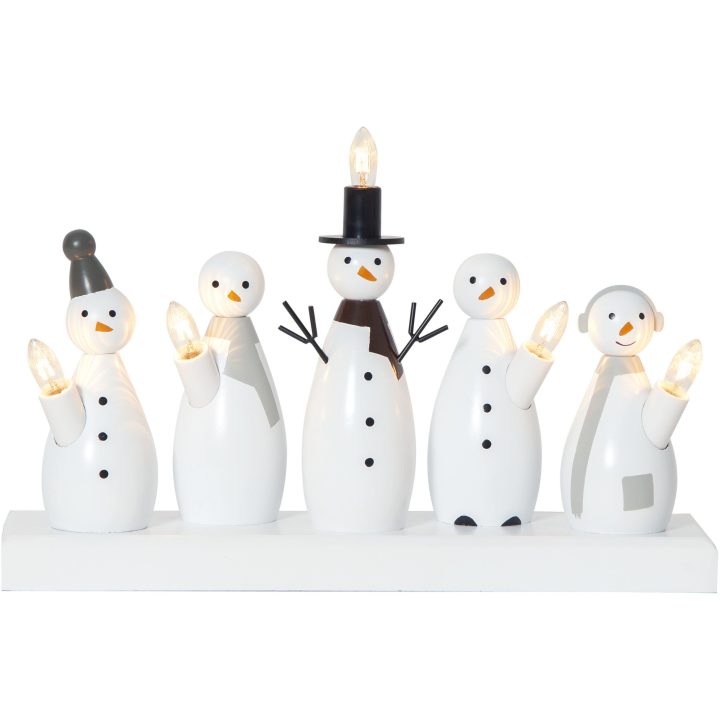 Lysestage Snowman Hvid Star Trading – billede 7