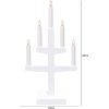 Lysestage Trapp Hvid Star Trading 5 lys – miniature 6