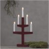Lysestage Trapp Rød Star Trading Træ / 46 cm – miniature 12