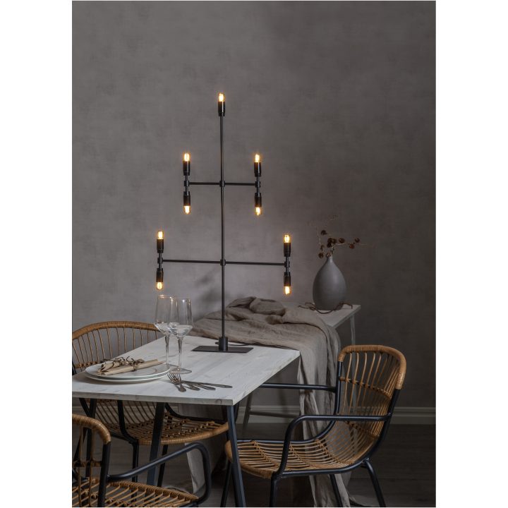 Lysestage Twice Sort Star Trading 51 cm – billede 6