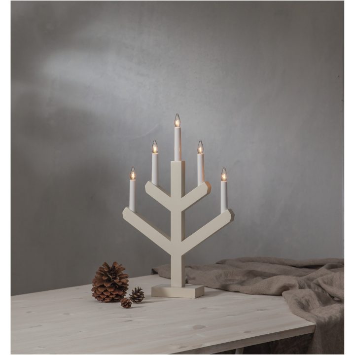 Lysestage Vinga Beige Star Trading 5 lys – billede 8