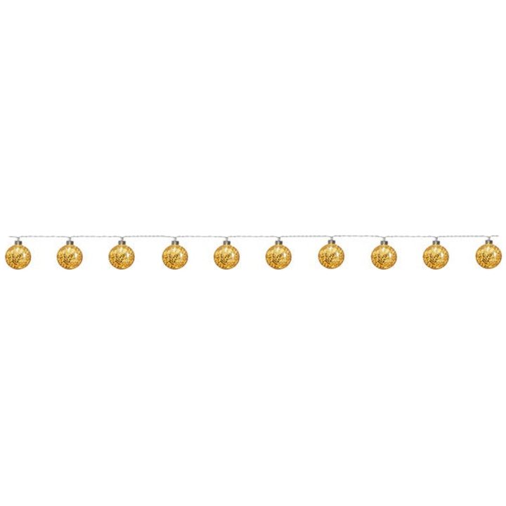Lysguirlande Glitter Guld Star Trading – billede 2