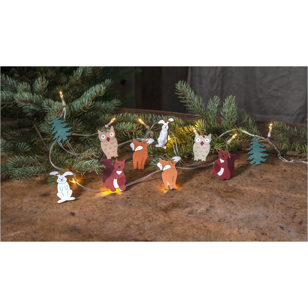 Lyskæde Forest Friends Multi Star Trading – billede 3