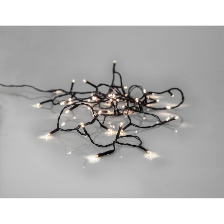 Lyskrans Crispy Ice White Sort Star Trading – billede 5