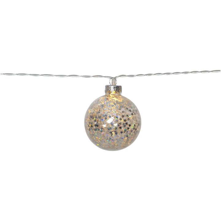 Lysslange Glitter Sølv Star Trading – billede 3