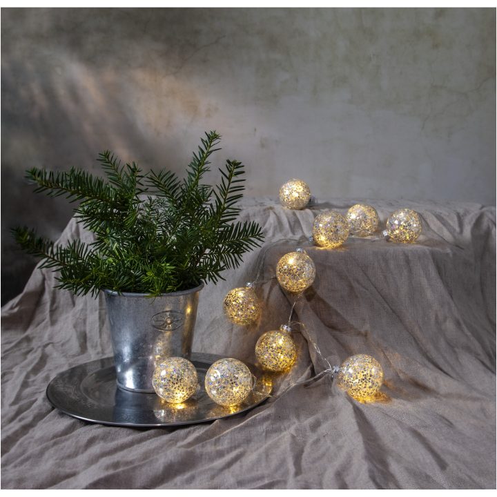 Lysslange Glitter Sølv Star Trading – billede 6