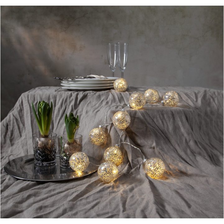 Lysslange Glitter Sølv Star Trading – billede 6