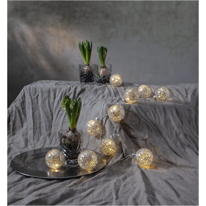 Lysslange Glitter Sølv Star Trading – billede 8
