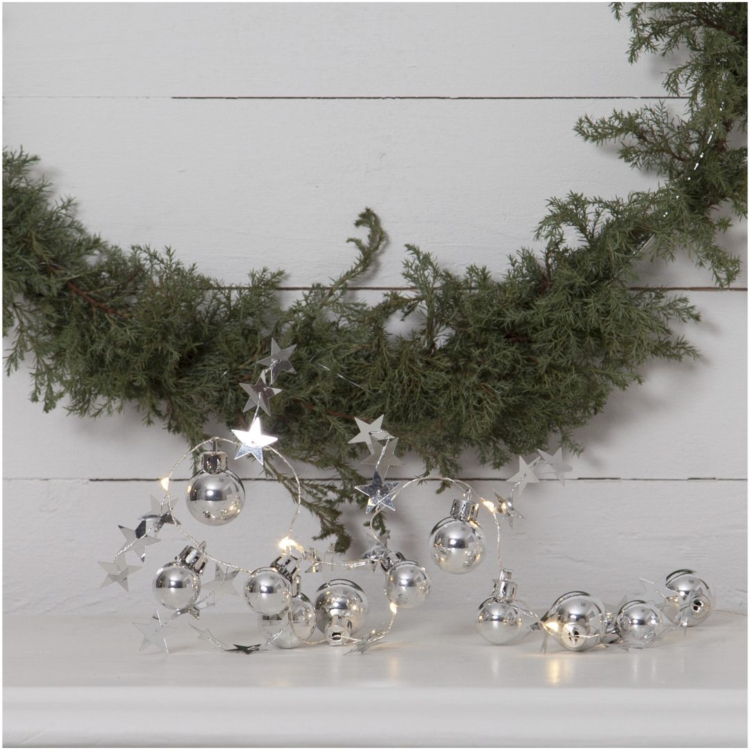 Lysslange X-mas Sølv Star Trading – billede 3
