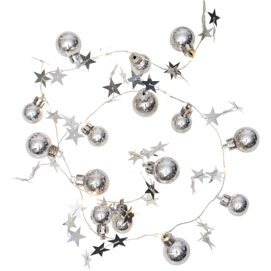 Lysslange X-mas Sølv Star Trading