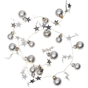 Lysslange X-mas Sølv Star Trading