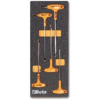 M55 Thermoformed Tray with Torx T-Handle Key Set, 5-Piece BETA