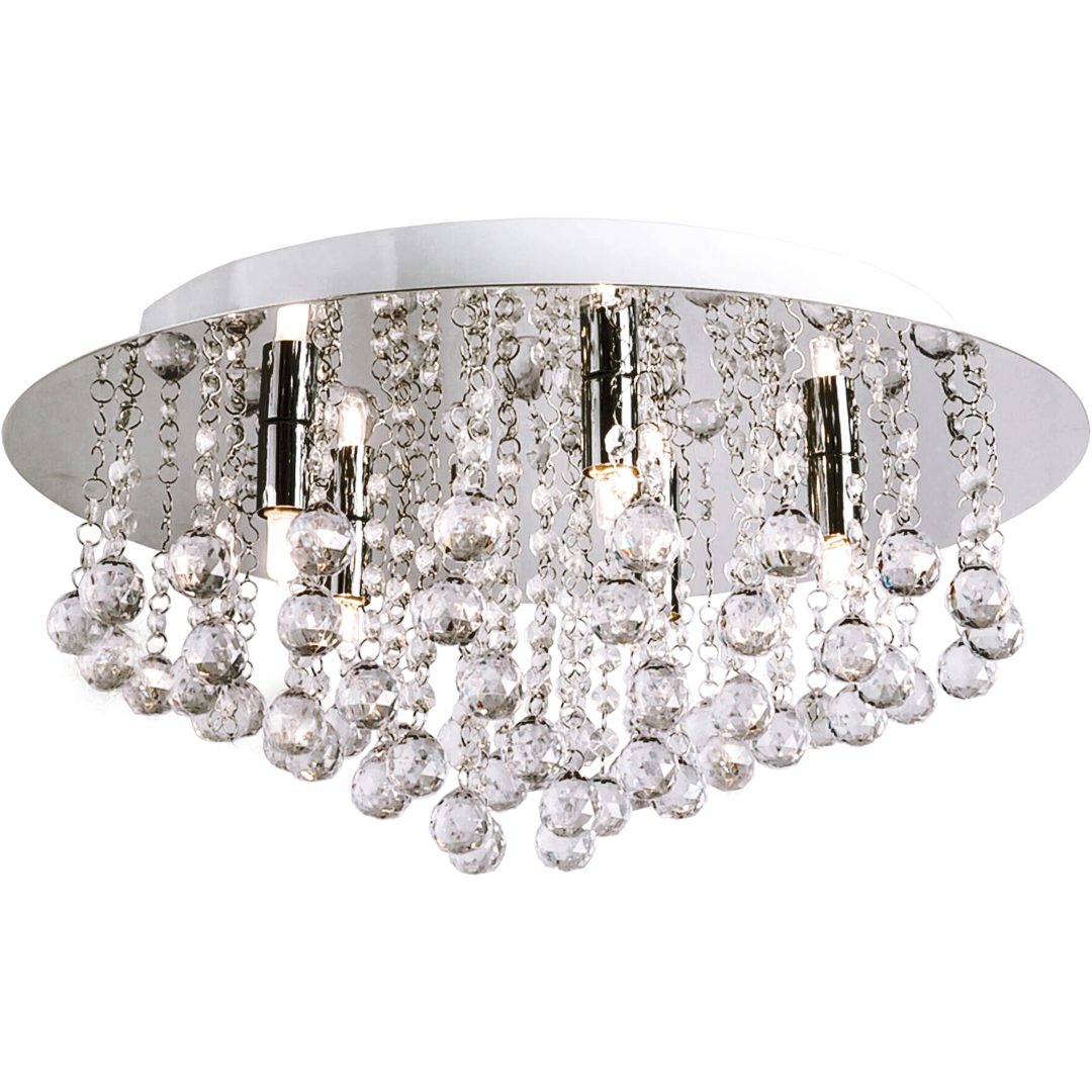 Madelene Plafond 50cm, Krom ANETA HOME Sokkel G9 Krom /Klar