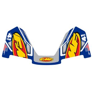 Mærkat Fmf Exhaust Replacement Blå/gul/rød/hvid FMF