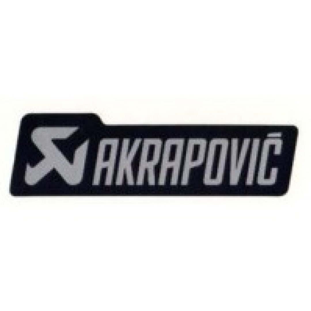 Mærkat Sort/grå Vinyl AKRAPOVIC Dekal