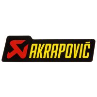 Mærkat Universal Sort/rød/gul AKRAPOVIC