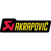 Mærkat Universal Sort/rød/gul AKRAPOVIC