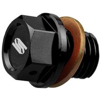 Magnetic Oil Drain Plug Black SCAR