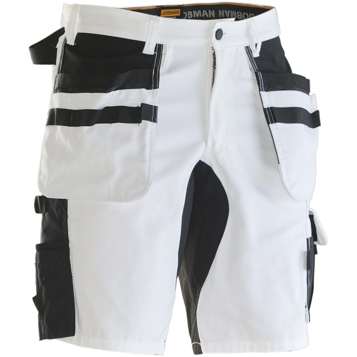 Målarshorts 2178 Core Stretch Vit Svart Jobman – billede 2