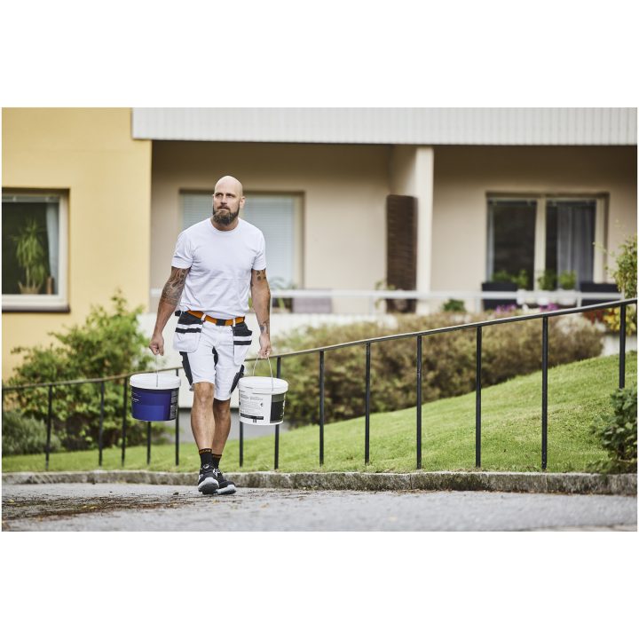 Målarshorts 2178 Core Stretch Vit Svart Jobman – billede 3