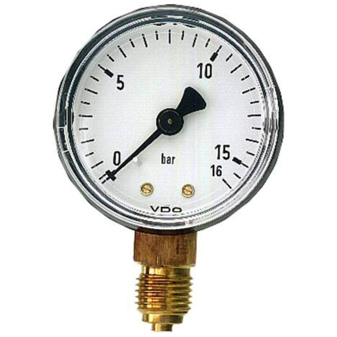 Manometer standard med plasthus Noname MANOMETER 1/8 0-10 BAR N40 – billede 2