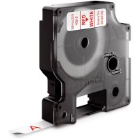 MÄRKBAND D1 9MMx7M RÖD/VIT