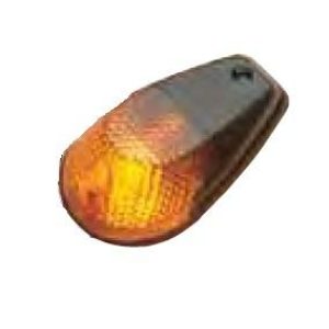 Markeringslys Flush Mount E-mærket Orange/Sort K&S Technologies