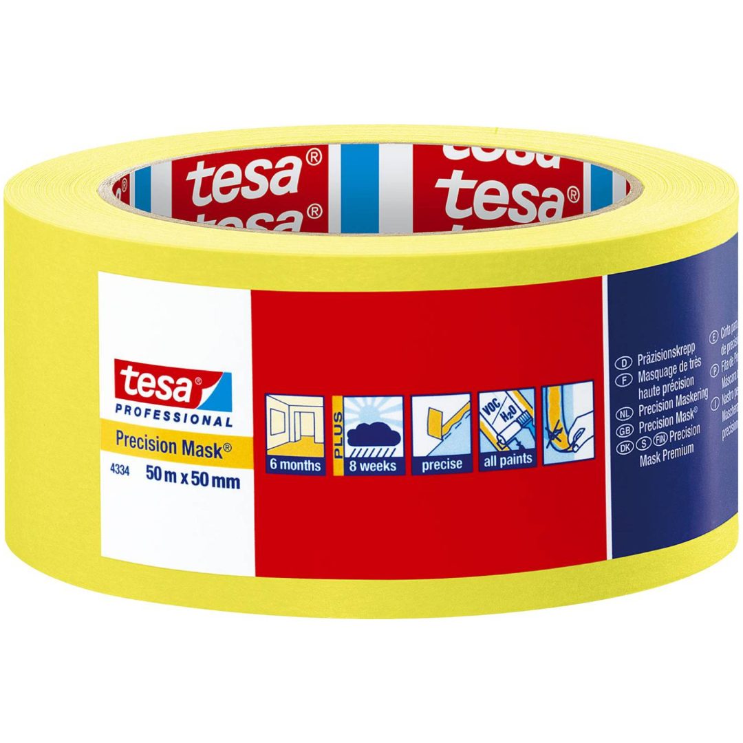 Maskeringstape Precision Mask 4334 TESA MASKERINGSTAPE 4334 9MMX50M – billede 2