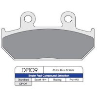 MC-bremseklodser foran DP Brakes
