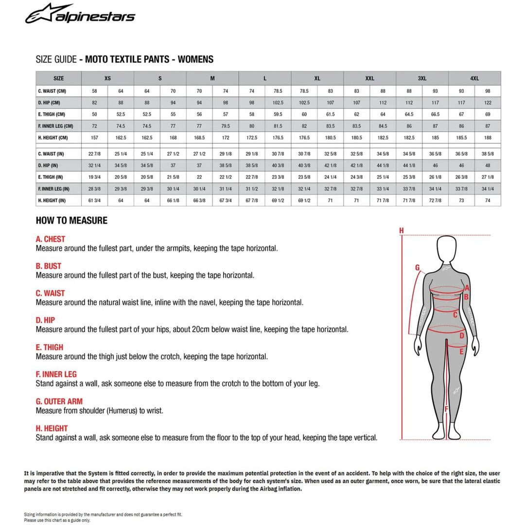 MC-bukser Dame Tekstil Andes Air Sort ALPINESTARS Vandresistent – billede 4