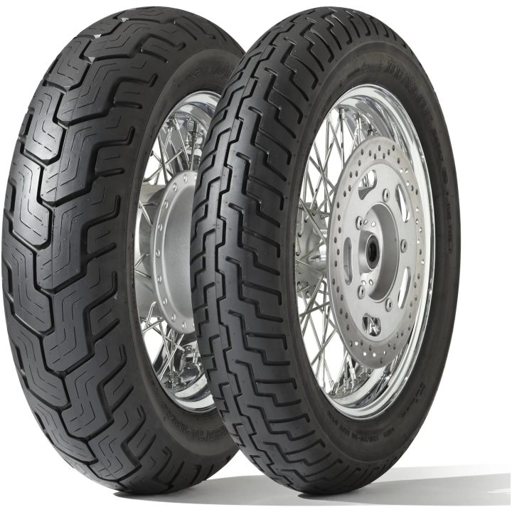 MC-dæk Bag D404 DUNLOP 80/90-21 – billede 2