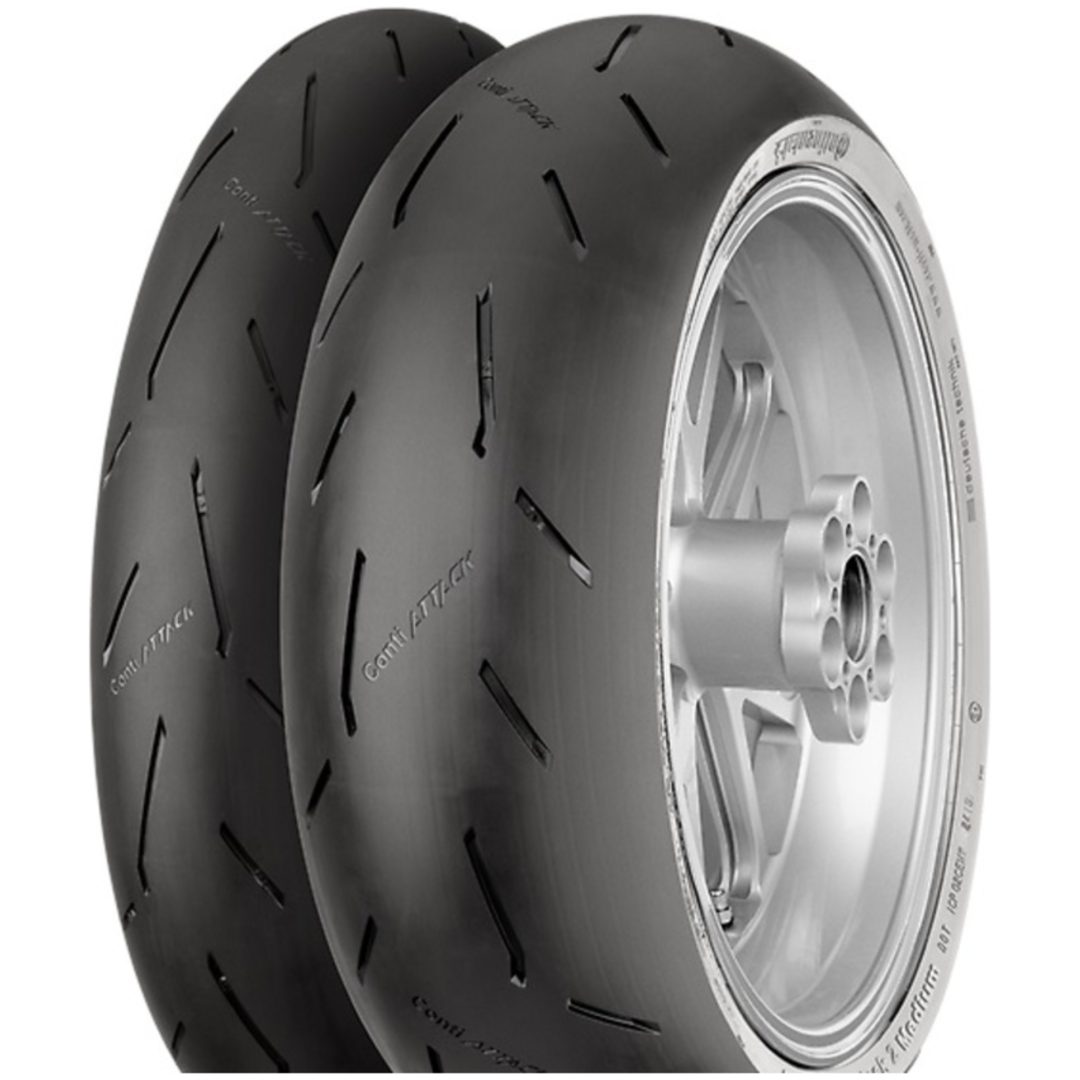 MC-dæk Racing Contiraceattack 2 190/55-17 Bag CONTINENTAL